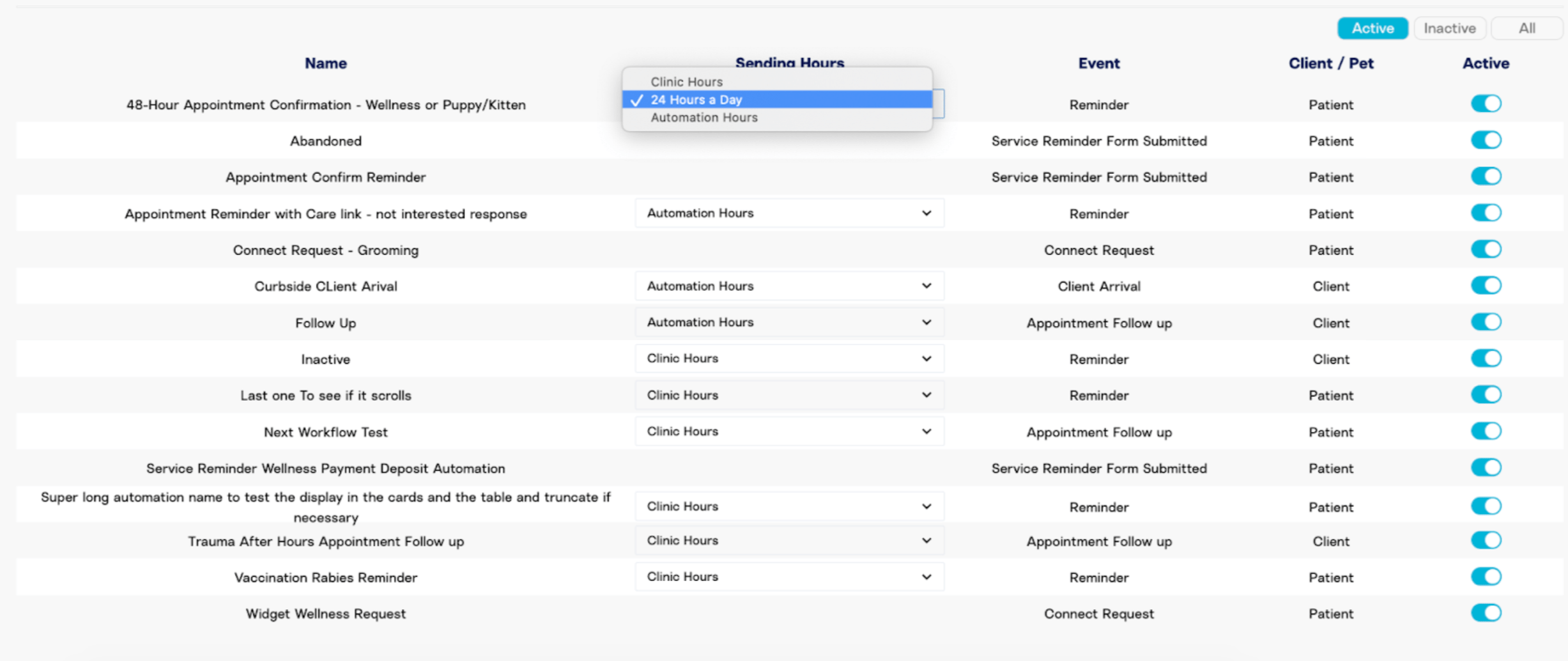 Automation Sending Hours Otto