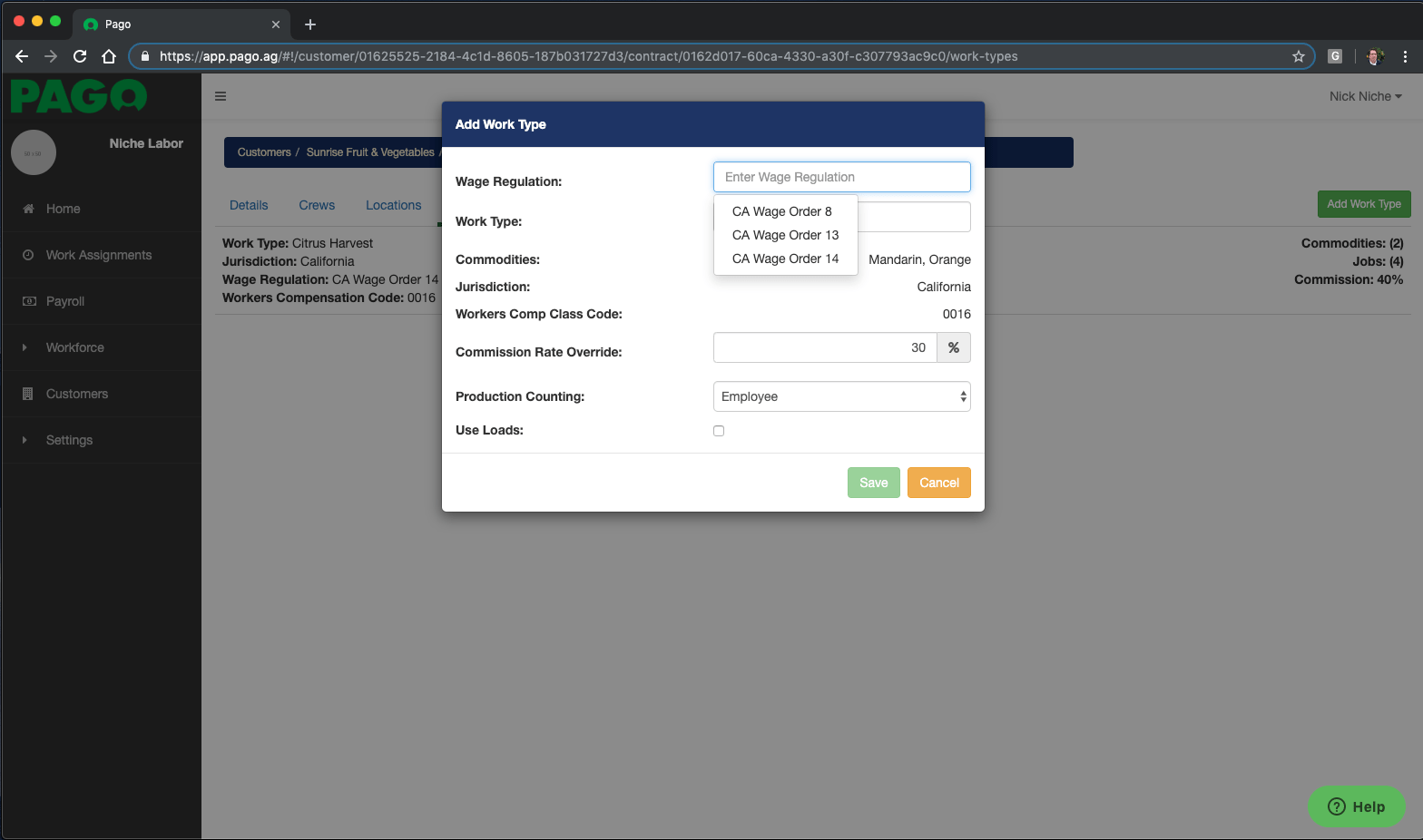 Compliance with California labor laws Pago