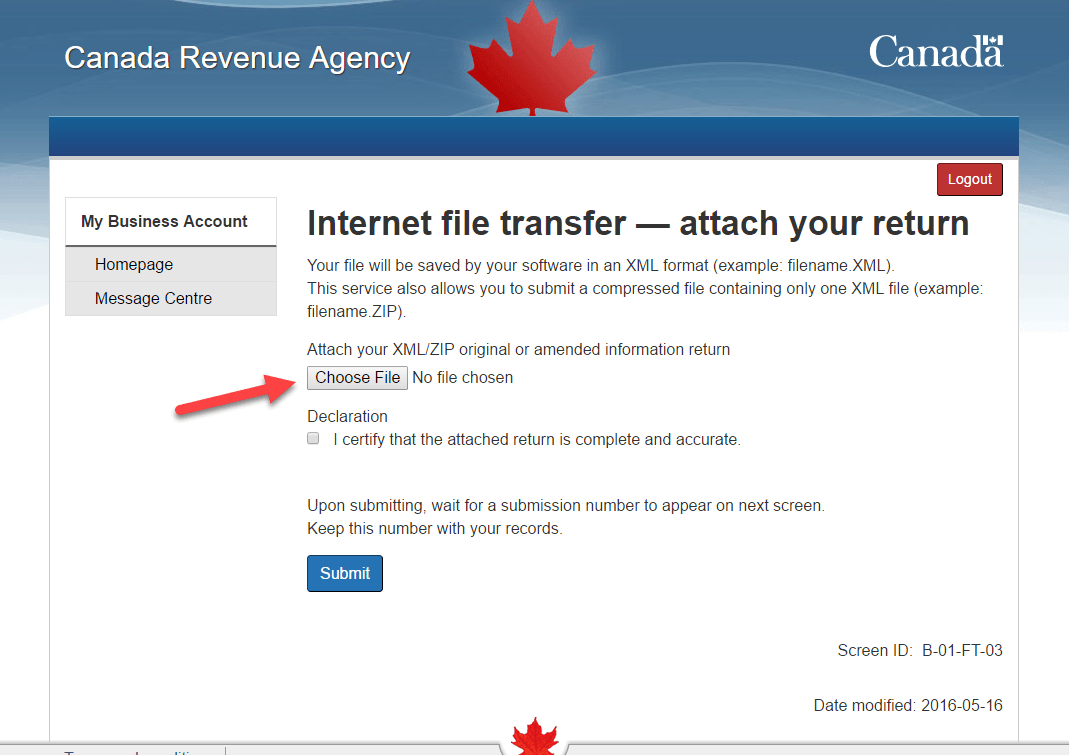 Creating T4, T4A and RL1 tax slips · Customer SelfService