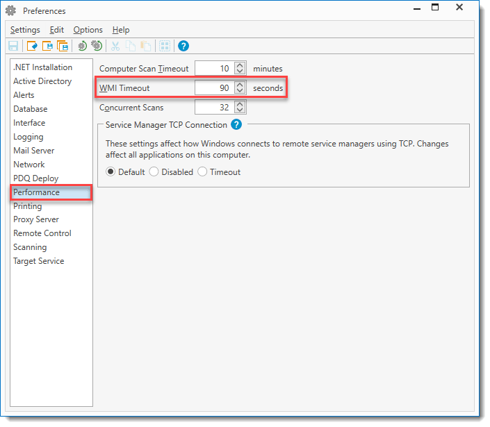 WMI operation timed out PDQ Deploy & Inventory Help Center