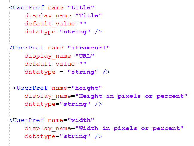 Widget Definition XML File Widget Definition XML File