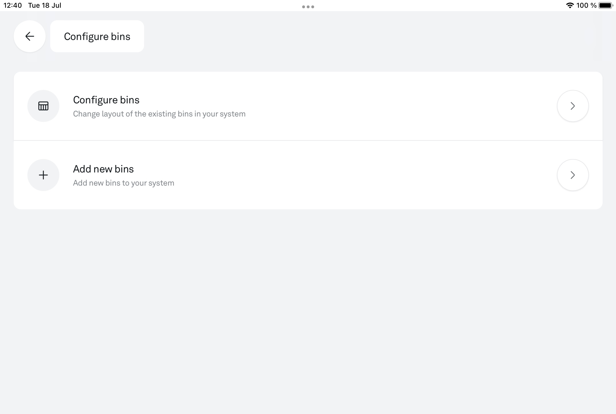 How to return a bin to the grid from “Outside” Pio