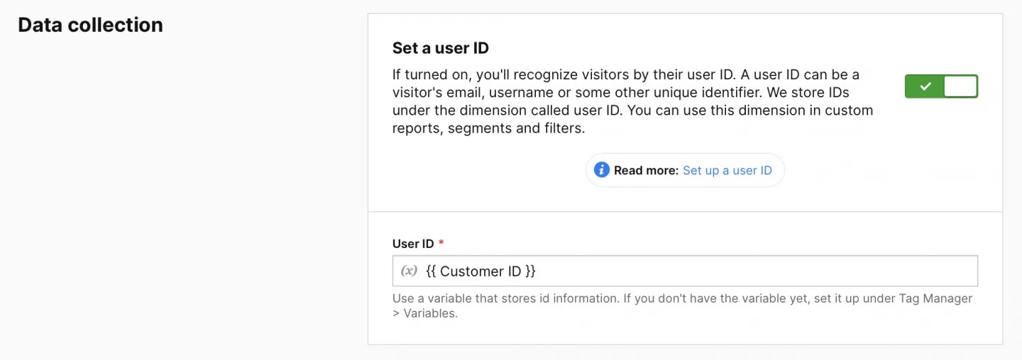 Set up a user ID Piwik PRO help center