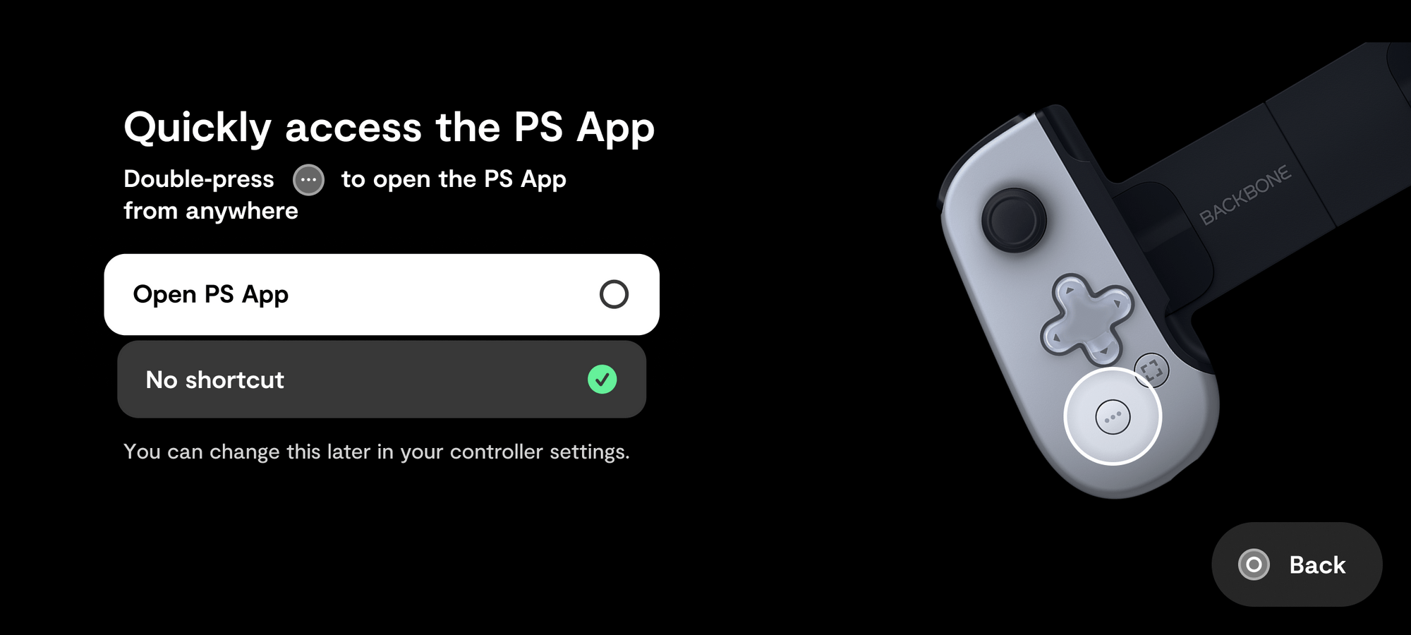 Backbone One PlayStation Edition PS App Shortcut FAQ Backbone