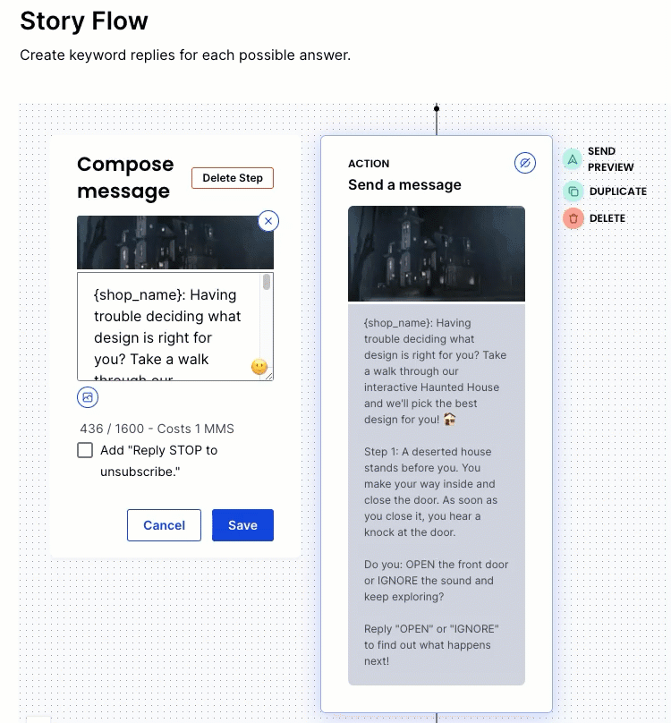 Create an Interactive Campaign Postscript