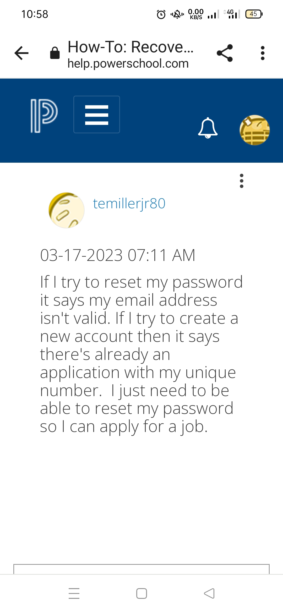 HowTo Recover my Username and/or Password PowerSchool Community