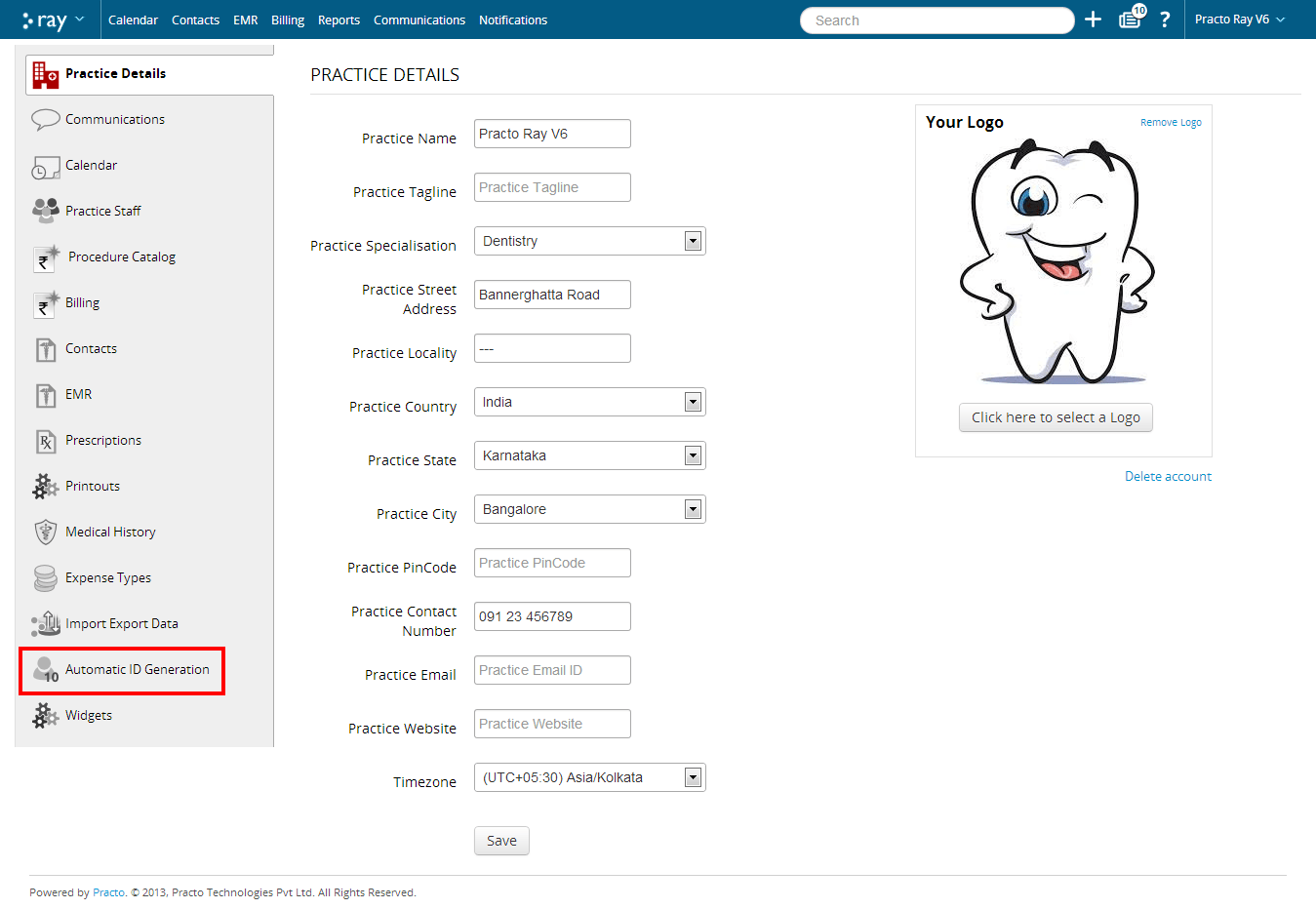 Automatic ID Generation for Patients and Invoices Practo Help