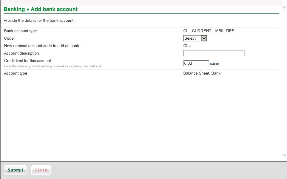 Add A Credit Card Or Bank Overdraft Account Prelude