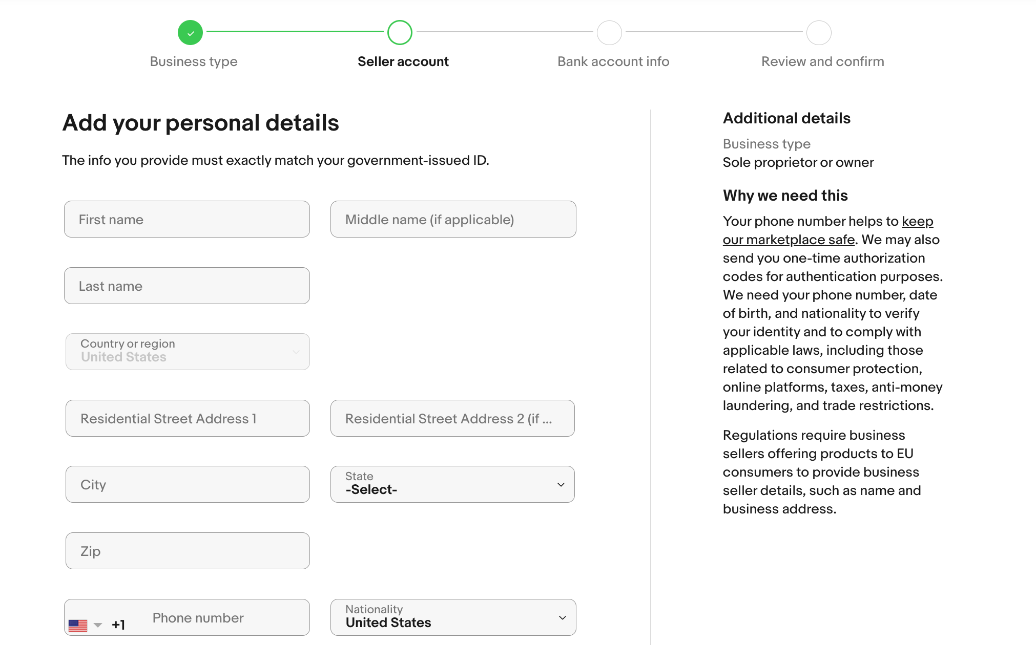 How do I set up an eBay US seller account? Printify