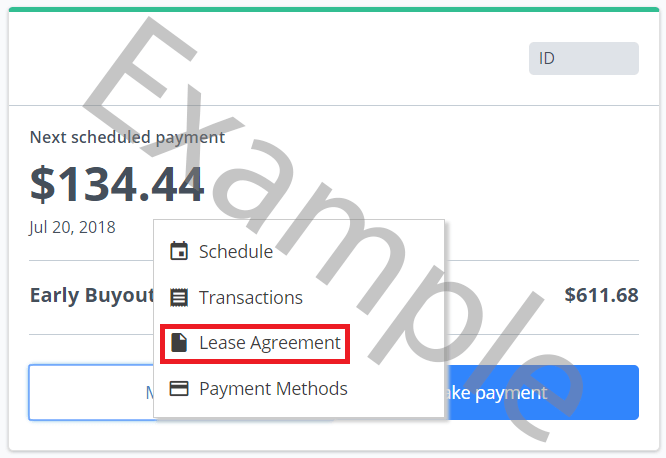 How does Progressive Leasing calculate my remaining lease balance