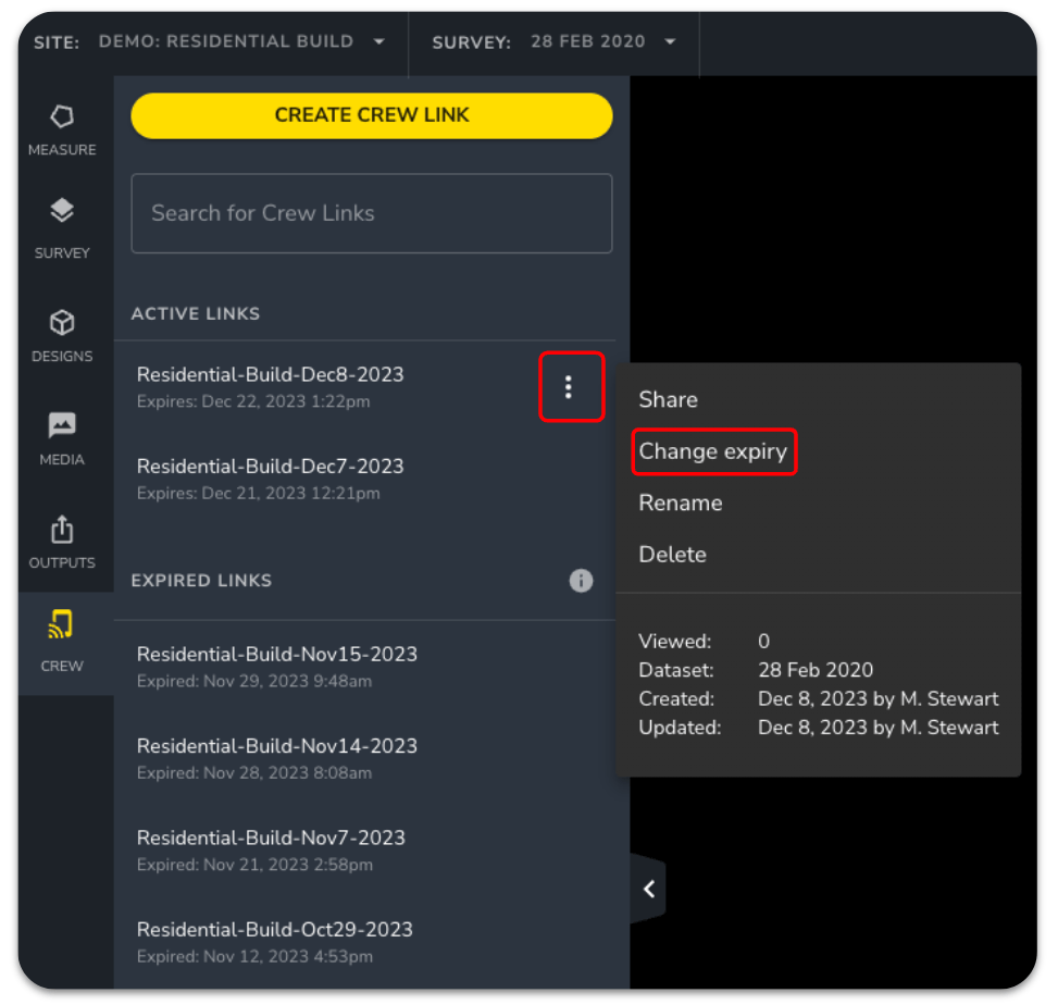 Creating a Shareable Link with Crew Propeller Aero