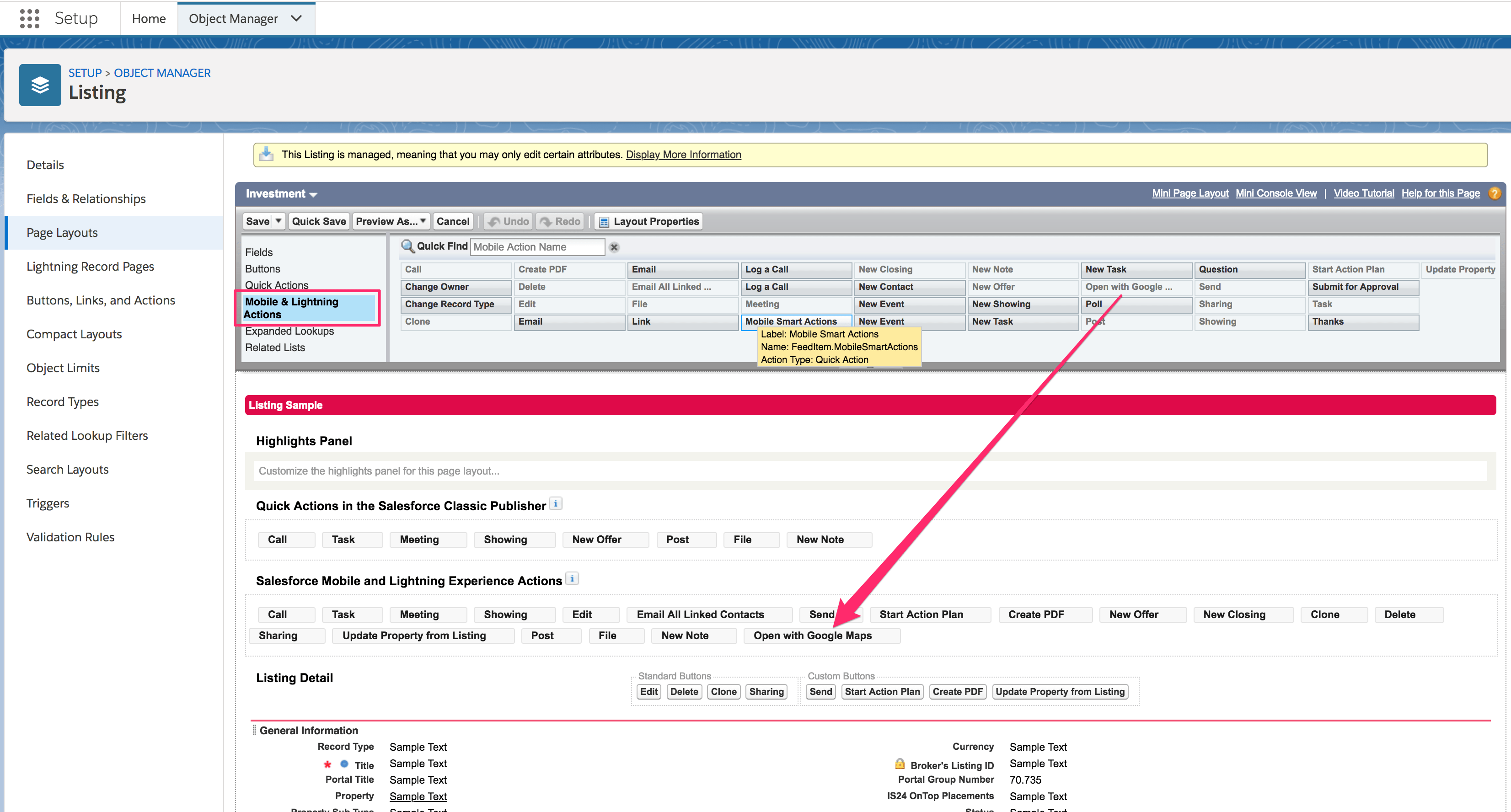 How can I see my listings on Google maps Propertybase Salesforce