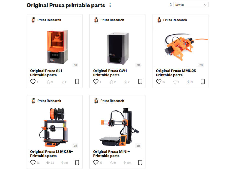 Piezas imprimibles para la Original Prusa Prusa Knowledge Base