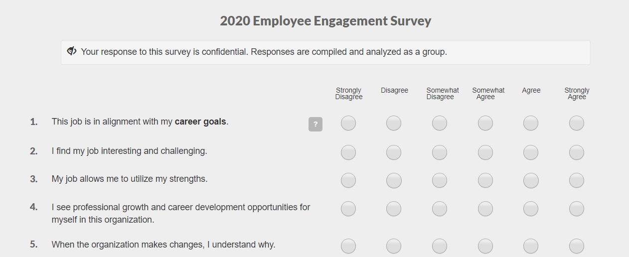Understanding the Confidentiality Settings for Engagement Surveys