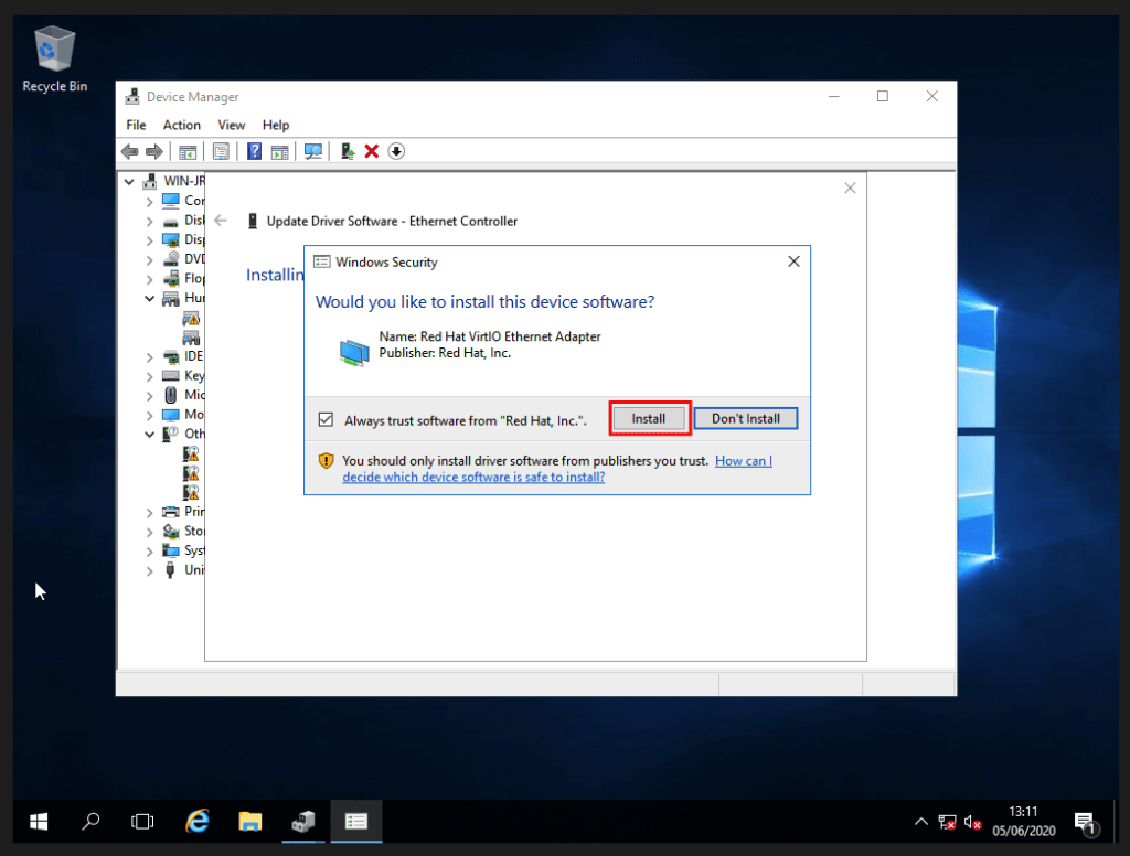 How to install Windows ISO with VirtIO drivers Cloud VPS Knowledge Base