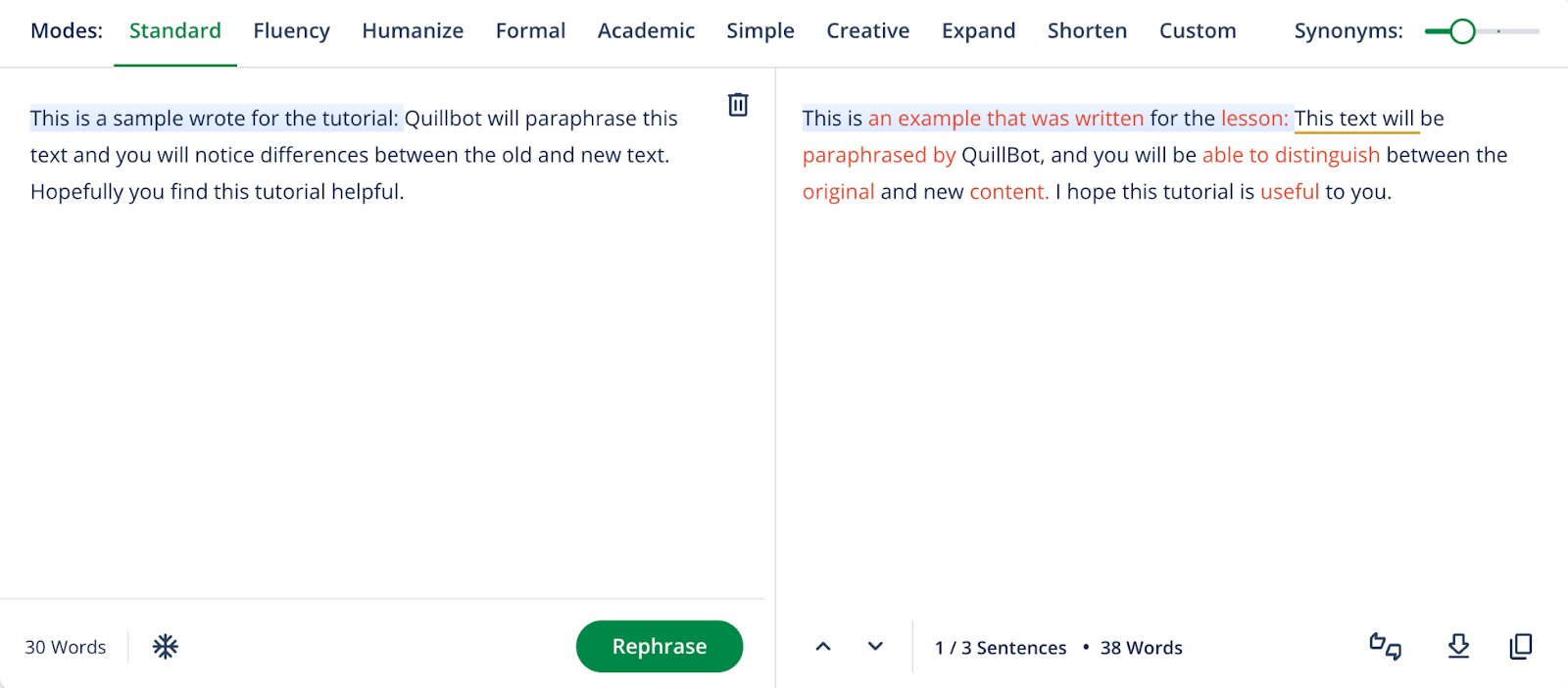 How To Use The Quillbot Paraphraser Quillbot Help Center