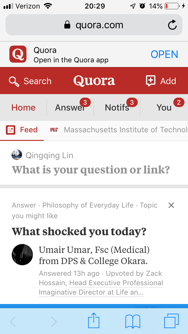 Why are links not opening the Quora app on iOS? Quora Help
