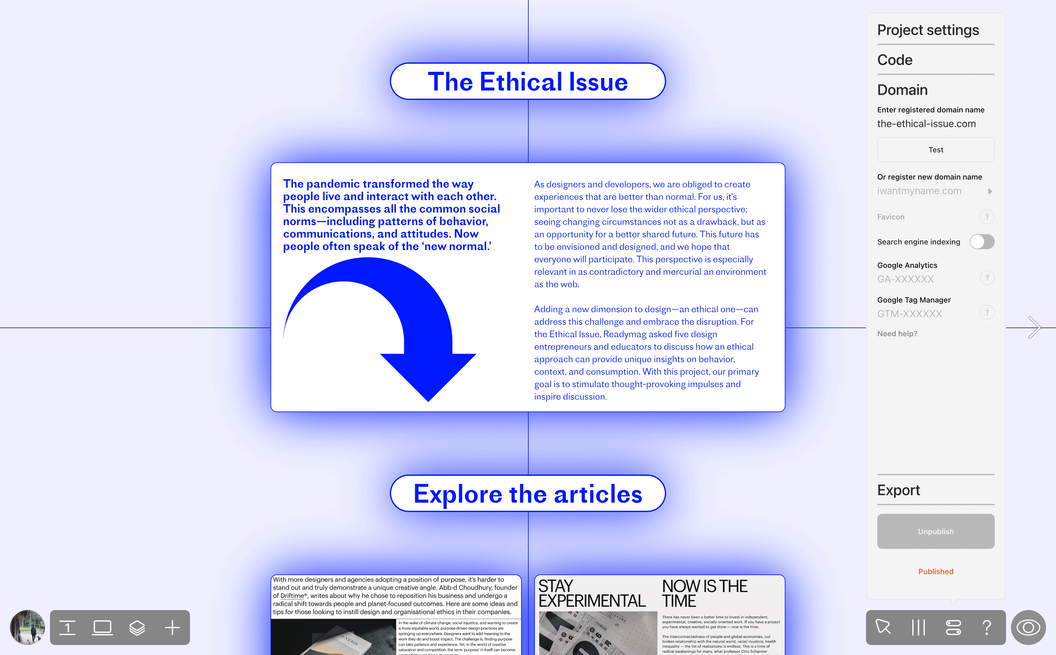 Connecting a domain Readymag Help
