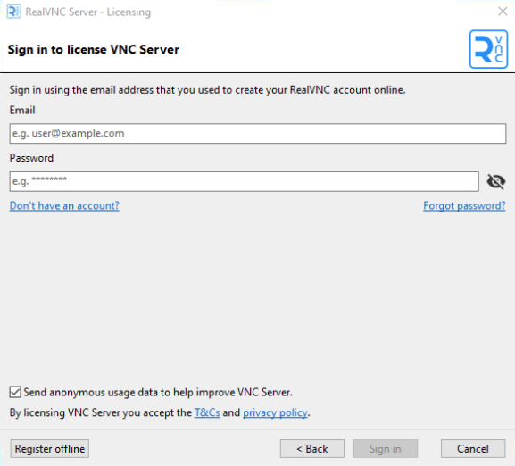 How do I get started with RealVNC Connect on Windows? RealVNC Help Center