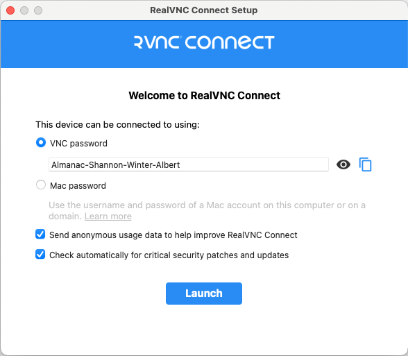 How do I get started with RealVNC Connect on macOS? RealVNC Help Center