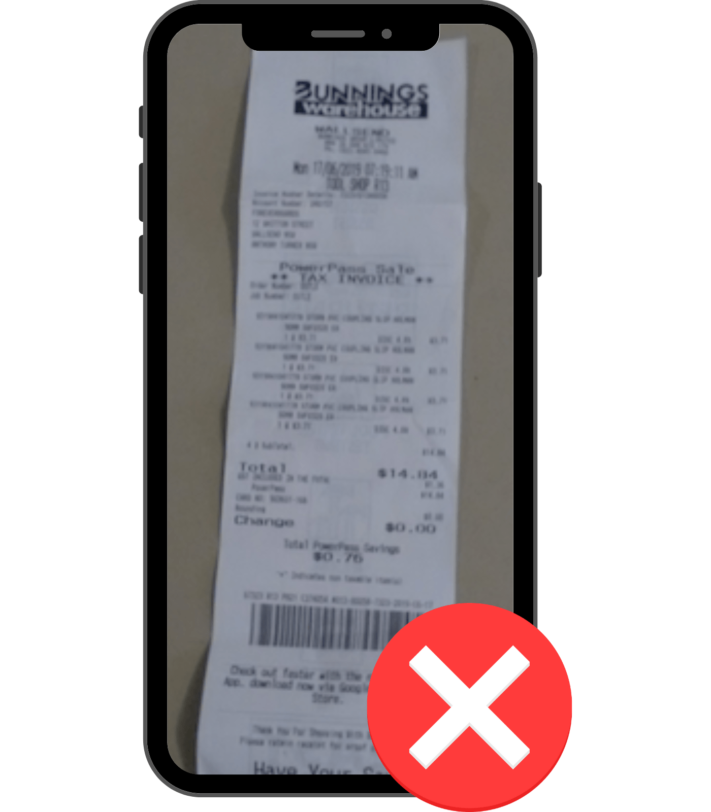 I don't think my receipt is blurry or unreadable, why is it rejected