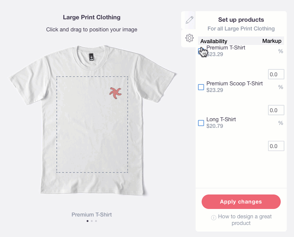 Añadir un diseño a Redbubble Redbubble