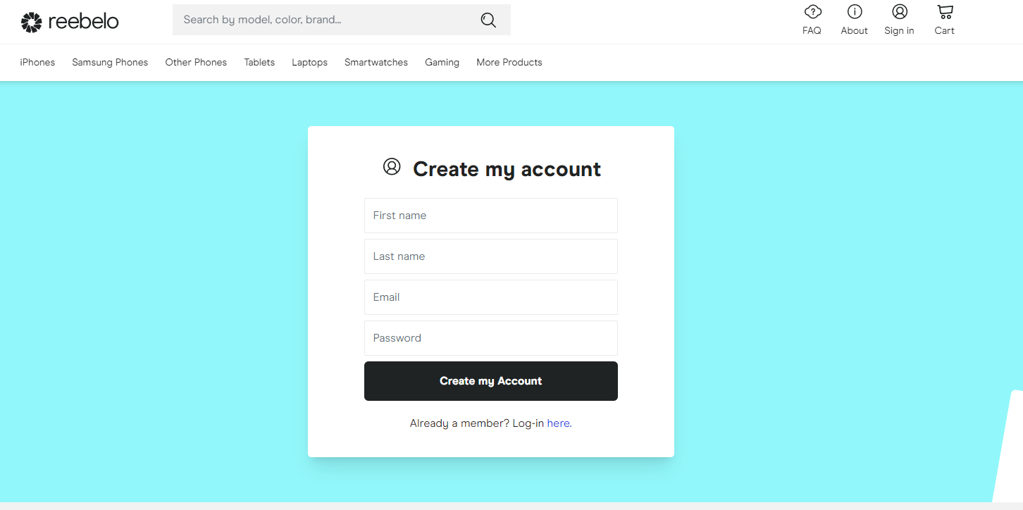How to create an account? Reebelo New Zealand