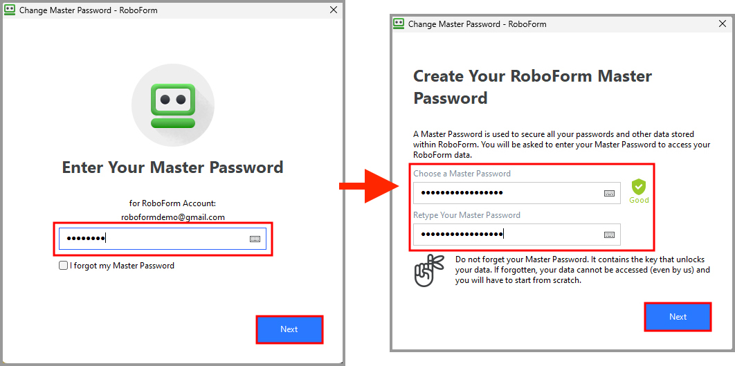 How do I change my Master Password? RoboForm Help Center
