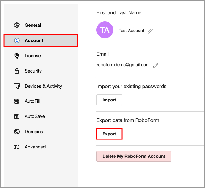 How to export your RoboForm logins into a CSV file RoboForm