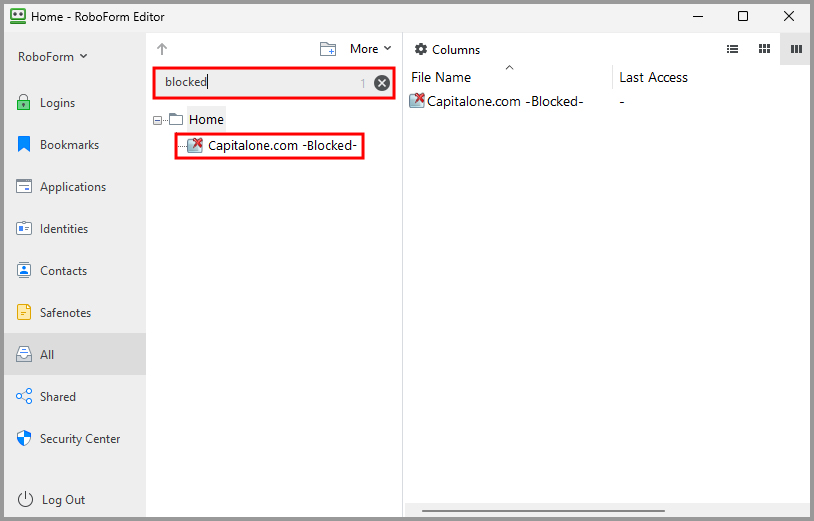 How to block / unblock AutoSave on a specific site RoboForm Help Center