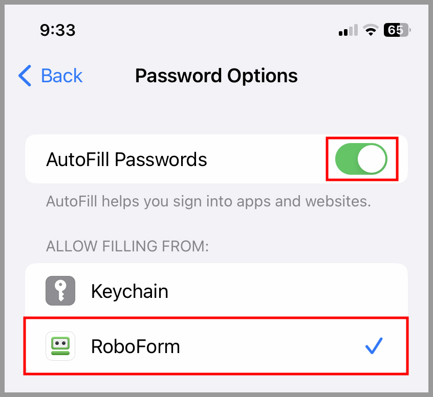 How to enable and use iOS native AutoFill with RoboForm RoboForm Help