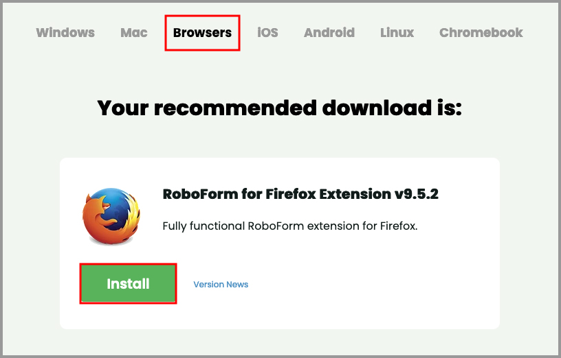 How to add the RoboForm extension to your browser(s) RoboForm Help Center
