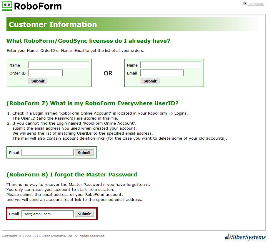 An account with this email already exists RoboForm