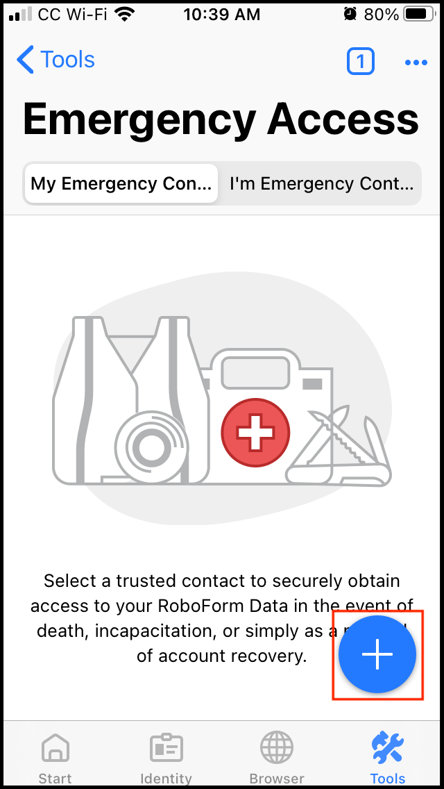 How to set up Emergency Access RoboForm