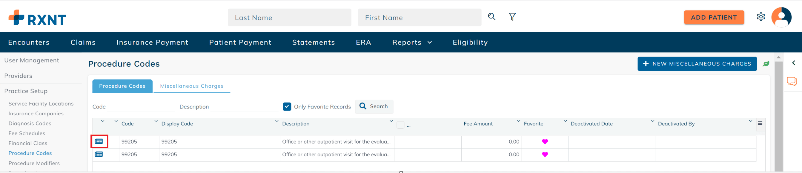 Procedure Codes and Diagnosis Codes RXNT Client Resolution Center