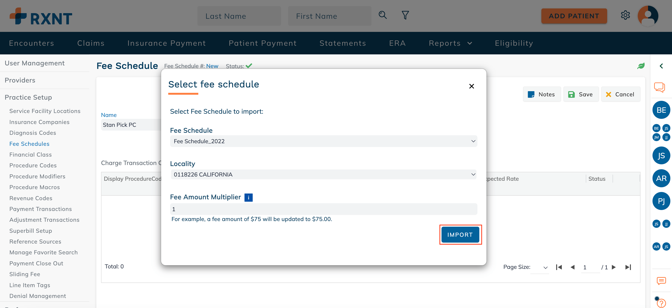 CMS Medicare Fee Schedule RXNT Client Resolution Center