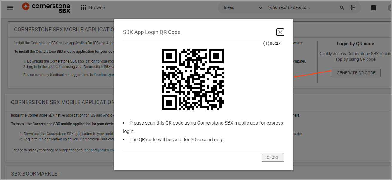 Log in by QR Code