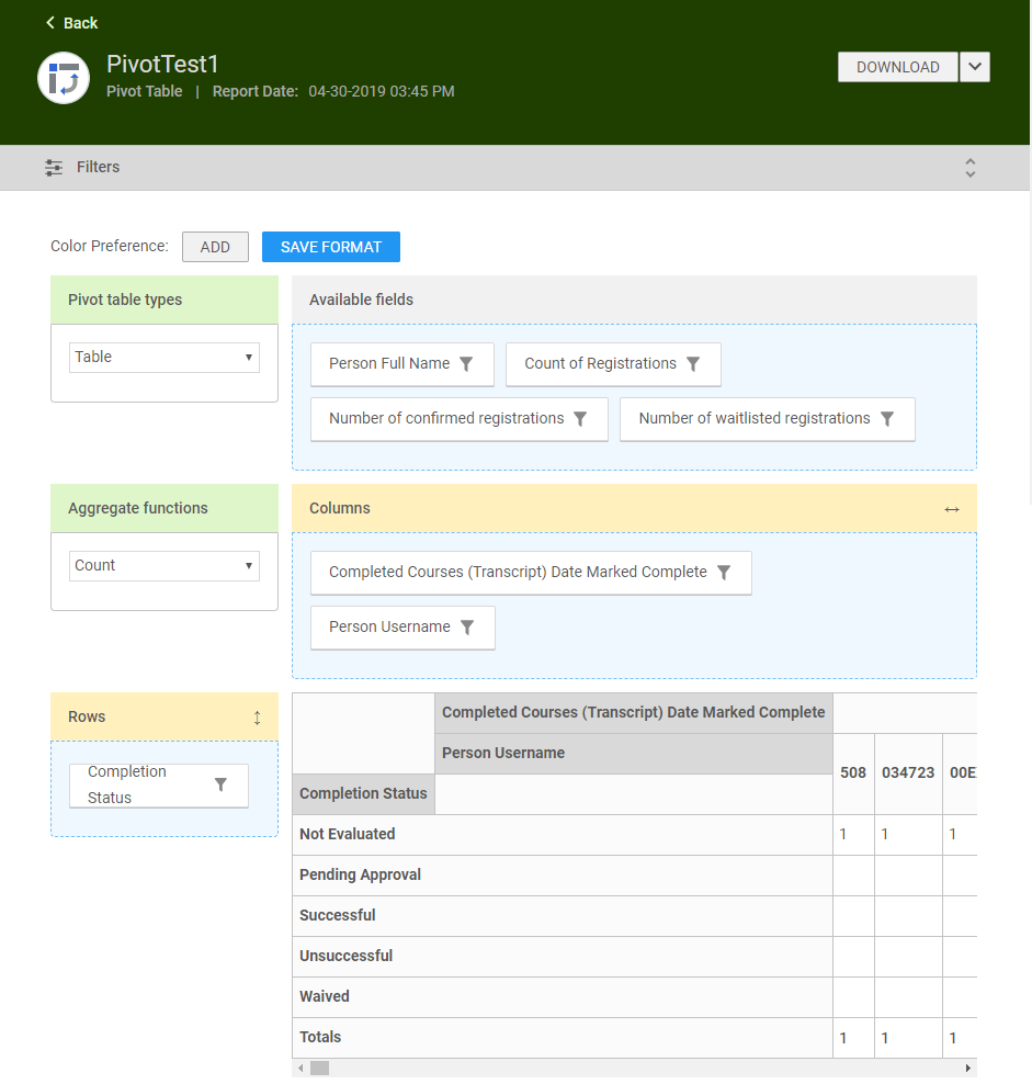 What is a Pivot table report?