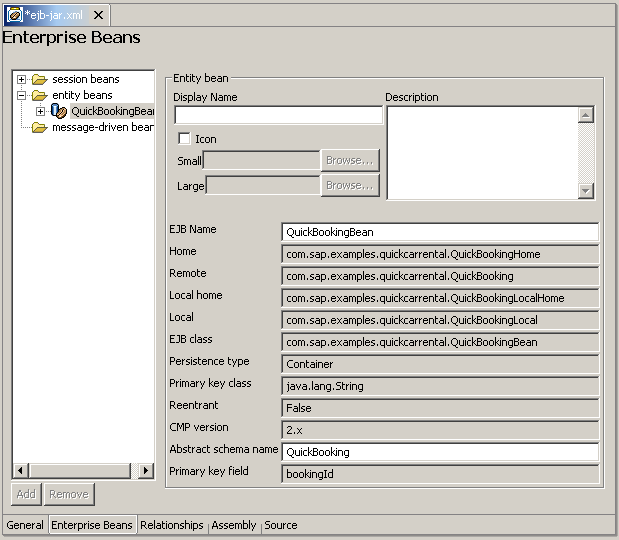 Adding Descriptions to ejbjar.xml (SAP Library Using Java)