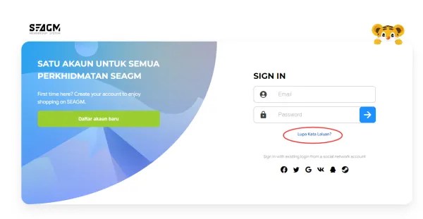 Bagaimana untuk semula kata laluan akaun SEAGM saya? SEAGM Bantuan Artikel Bahasa