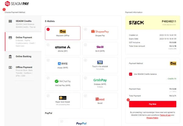 How to topup the Saint Seiya Awakening (SEA) coupons from SEAGM