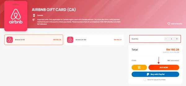 How to purchase Airbnb Gift Card from SEAGM? SEAGM English Article site