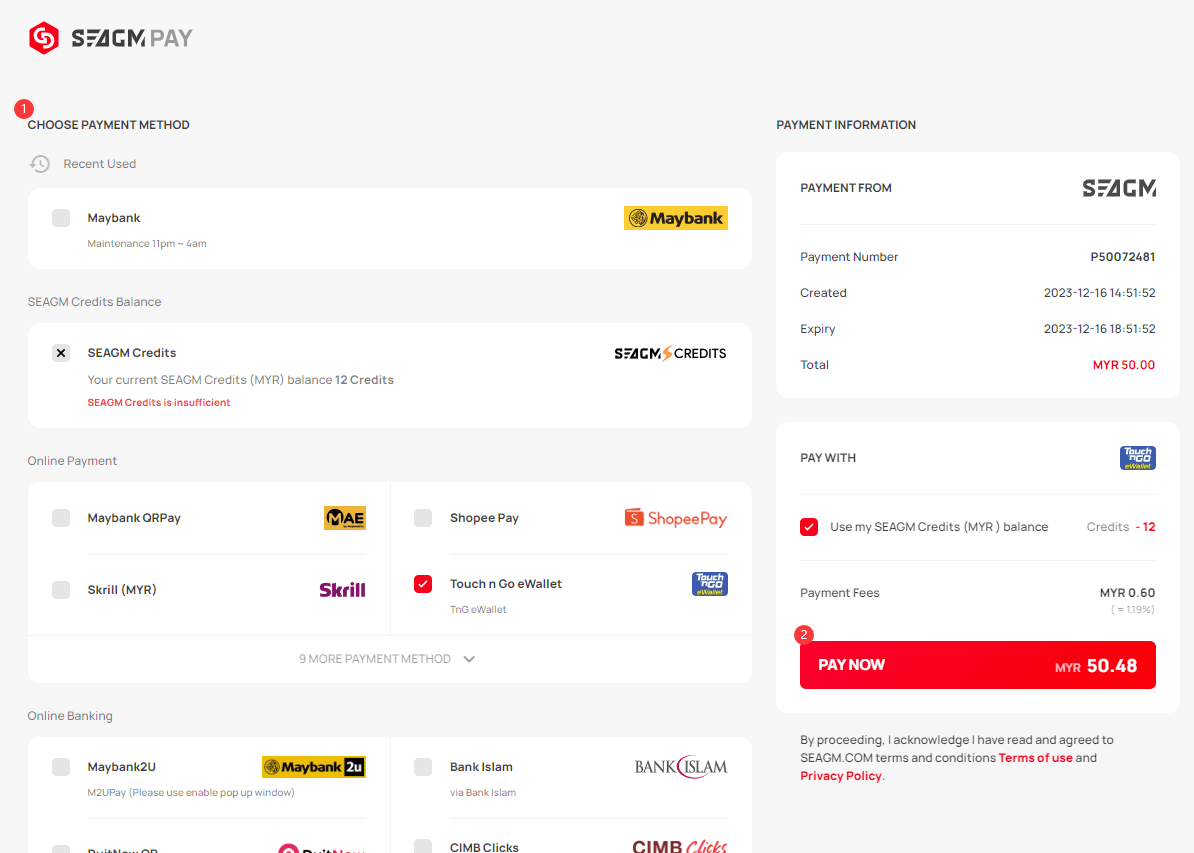 How to purchase the Puma Cash Voucher [MY] from SEAGM? SEAGM English