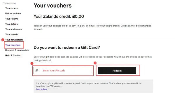 How to redeem your Zalando Gift Card (UK)? SEAGM English Article site