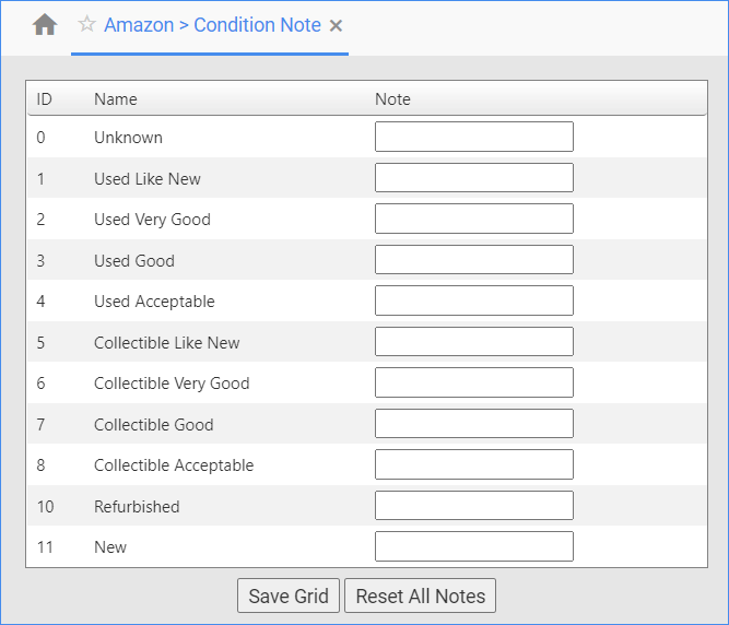 Amazon Products Condition Notes Sellercloud Help