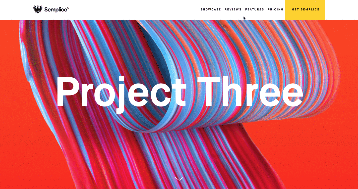 Using the project panel Semplice