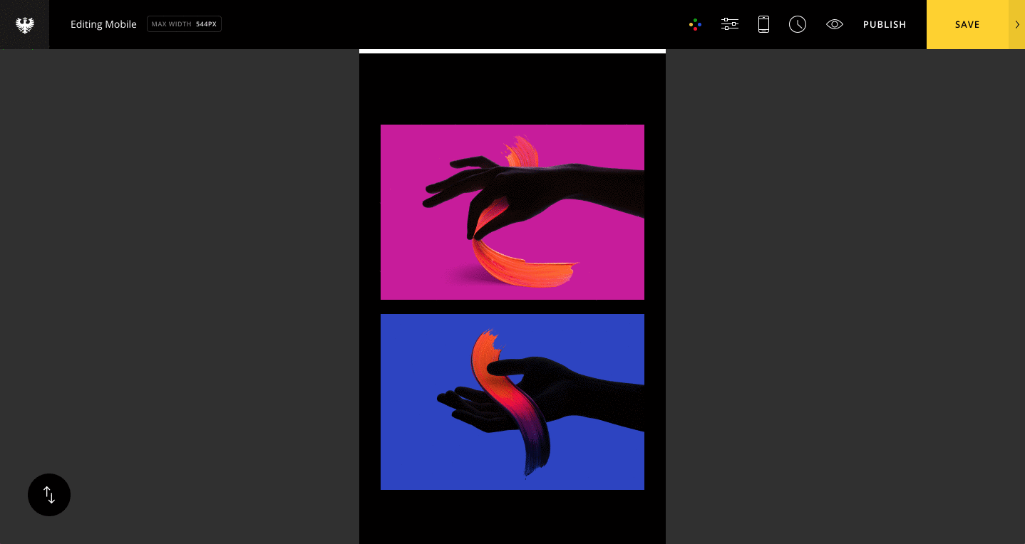 Optimizing your site for mobile (responsive testing) Semplice