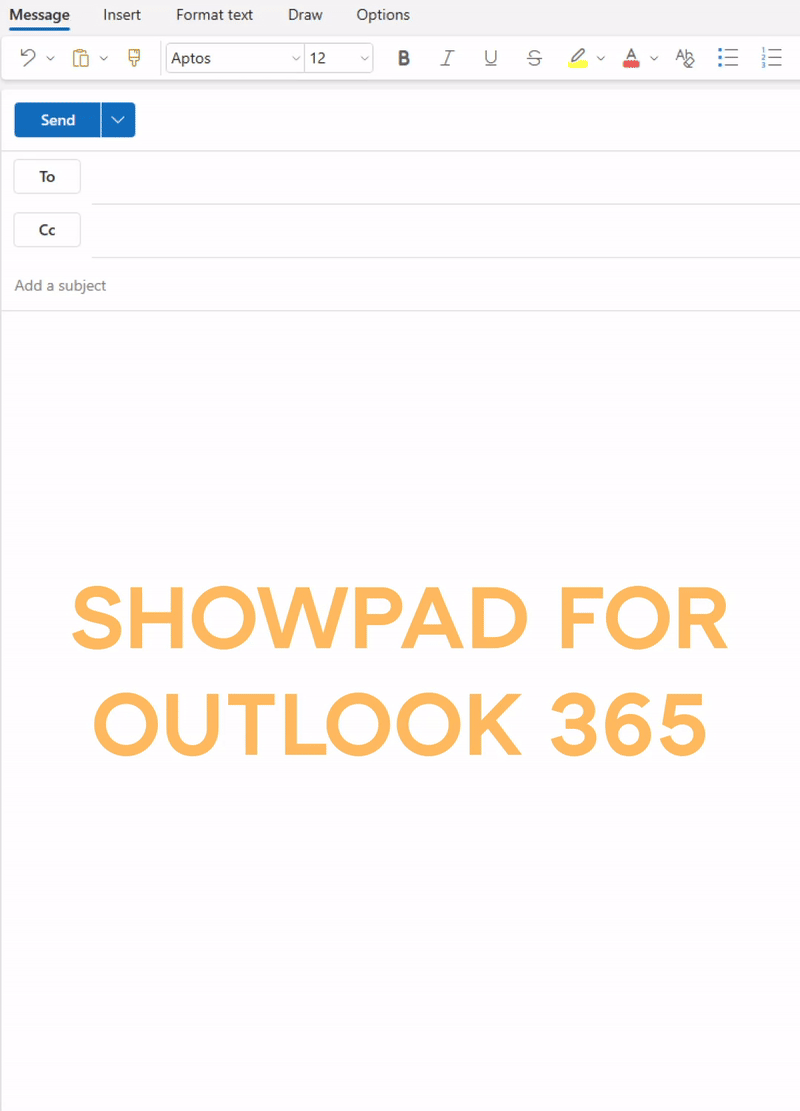 Differences between Outlook addin and Outlook 365 addin Showpad