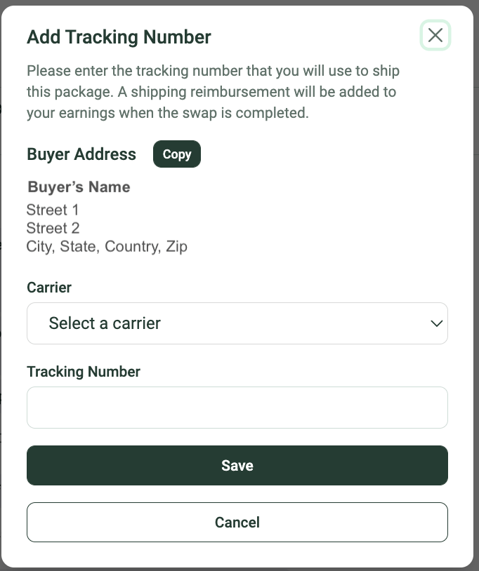 How to ship with your own shipping label SidelineSwap