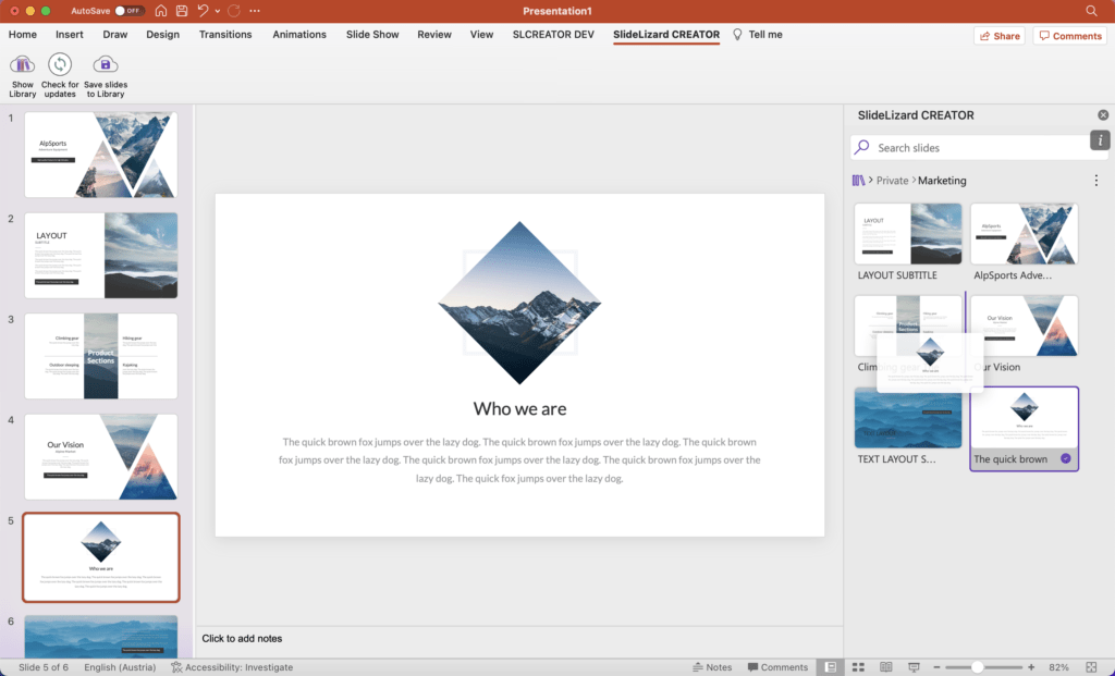 Organise your library SlideLizard Help